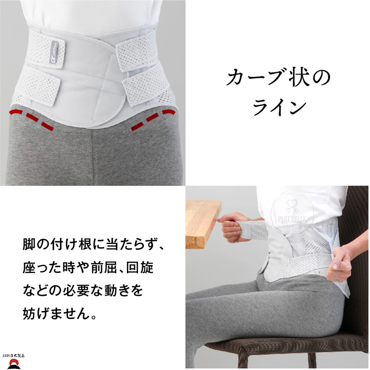 Alphax 日本製 | 醫生醫護系列 PREMIUM 4重固定透氣護腰束腹腰帶 (升級版) | 男女通用